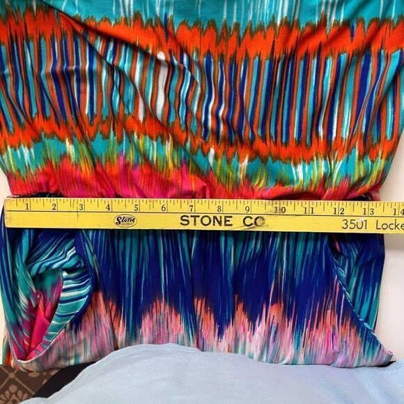 Bisou Bisou Michele Bohbot Blouson Adjustable Strap Maxi Dress - Picture 7 of 8